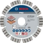 Disc diamantat Bosch Best for Stone 125 mm pentru piatra si materiale dure