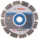 Disc diamantat Bosch Best pentru piatră 150 x 22,23 mm, segment 12 mm