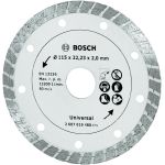 Disc diamantat turbo Bosch 115 mm pentru beton, caramida si piatra