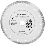 Disc diamantat turbo Bosch 180 mm pentru beton, cărămidă și piatră
