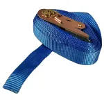 Chingă de ancorare 25 mm, 5 m, albastră, fără cârlige, LC 400 daN