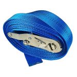 Chingă de ancorare cu clichet, 35 mm, 5 m, albastră, 1000/2000 daN