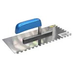 Drisca cu dinti patrati 8x8 mm, maner lemn, 280x130 mm