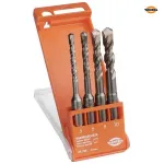 Set 4 burghie pentru beton SDS Plus 5-10 mm, in caseta Hawera