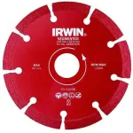 Disc diamantat segmentat Irwin pentru beton si piatra, 125x22,2 mm