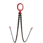 Sistem de ridicare cu 2 brate si lant de 6 m, carlige D16