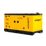 Generator diesel trifazat insonorizat Stager YDY70S3, 70 kVA, 1500 rpm