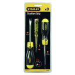 Set 3 surubelnite Stanley CushionGrip cu varfuri magnetice pentru bricolaj