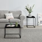 Tabletttisch Helier 2er Set Schwarz en.casa