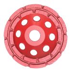 Disc diamantat oală pentru șlefuire beton dur 125 mm, segment dublu