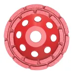 Disc diamantat oală pentru șlefuire beton dur 125 mm, segment dublu