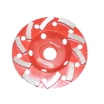 Disc diamantat oala 125 mm pentru slefuire si degrosare beton dur