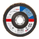 Disc lamelar Bosch X431 pentru metal, P60, 125 x 22,23 mm