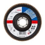 Disc lamelar Bosch X431 pentru metal, 125 mm, alezaj 22,23 mm, granulatie P40