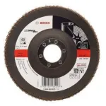 Disc lamelar Bosch X571 Best for Metal, 180 mm, granulatie G80, cu degajare