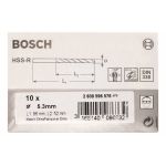Set 10 burghie pentru metal Bosch HSS-R DIN 338, 5,3 x 52 x 86 mm