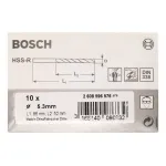 Set 10 burghie pentru metal Bosch HSS-R DIN 338, 5,3 x 52 x 86 mm