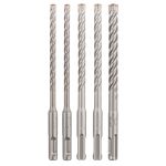 Set 5 burghie Bosch SDS Plus-5X pentru beton si zidarie, 6-10 mm