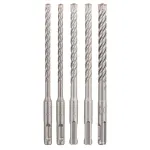 Set 5 burghie Bosch SDS Plus-5X pentru beton si zidarie, 6-10 mm