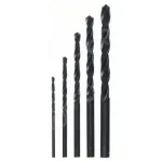 Set 5 burghie pentru metal Bosch HSS-R DIN 338, diametre 2-6 mm