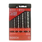 Set 9 burghie Bosch pentru metal si zidarie, 3-8 mm, in caseta
