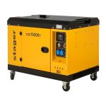 Generator insonorizat Stager YDE15000T, 12kVA, 48A, monofazat, diesel, 3000rpm, pornire electrica