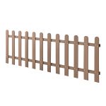 Gartenzaun Elda WPC 200x60 cm Braun neu.holz