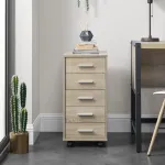 Corp mobil de birou Stockholm cu 5 sertare, stejar sonoma, 63x33x38 cm