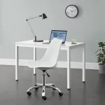 Scaun de birou Atherton alb, reglabil pe inaltime, cu roti