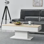 Masă de cafea pentru living Lünen 110x60 cm cu 2 spații depozitare