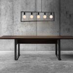 Hängeleuchte Metall Schwarz Deckenleuchte Leuchte 5-flammig Design [lux.pro]