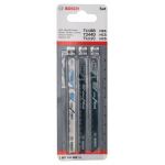 Set 3 pânze Bosch cu prindere T pentru lemn, metal și plastic