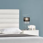 Tischleuchte Schwarz [40 cm x Ø20 cm] Tischlampe Kristall Textil Lampe [lux.pro]