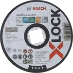 Disc tăiere Bosch X-LOCK multimaterial 125 mm, grosime 1 mm