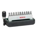 Set biti mixt Bosch 12 piese, 25 mm, prindere 1/4" cu suport magnetic