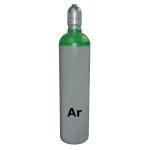 Butelie metalică argon 10L, 200 bar, verde, capacitate 2 mc
