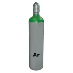 Butelie metalică argon 10L, 200 bar, verde, capacitate 2 mc
