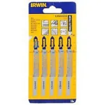 Set 5 pânze HSS pentru fierăstrău pendular Irwin T123X metal 100 mm