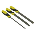 Set 3 raspele pentru lemn Stanley 200 mm cu mâner bimaterial