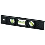 Nivela torpedo Stanley din plastic ABS, 20 cm, cu 3 bule