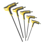 Set 5 chei Torx Stanley cu maner P, T10-T30, finisaj oxidat