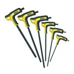 Set 6 chei imbus Stanley cu cap sferic si maner P ergonomic, 3-8 mm