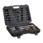 Stanley STMT82832-1 Set tubulare  1/4"+1/2"+ chei - 41 piese