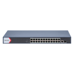 Switch 24 porturi PoE Gigabit, 1 port RJ45 Gigabit, 1 port SFP Gigabit, Smart Management - Hikvision DS-3E1526P-EI SafetyGuard Surveillance