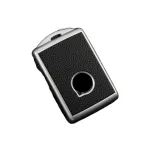 Husă cheie Volvo XC90, XC60, XC40 Smartkey din TPU, aspect piele, gri