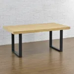 Set 2 picioare pentru masă Makers 70x72 cm din oțel negru