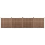 WPC Gartenzaun Langero 185x747 cm Braun neu.holz