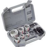 Set carote BiMetal Bosch 9 piese, 20-68 mm, cu adaptoare si cheie