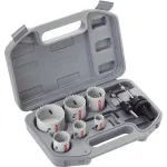 Set carote BiMetal Bosch 9 piese, 20-68 mm, cu adaptoare si cheie