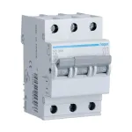 Intrerupator automat tripolar Hager MY306 6A, curba C, 4.5kA